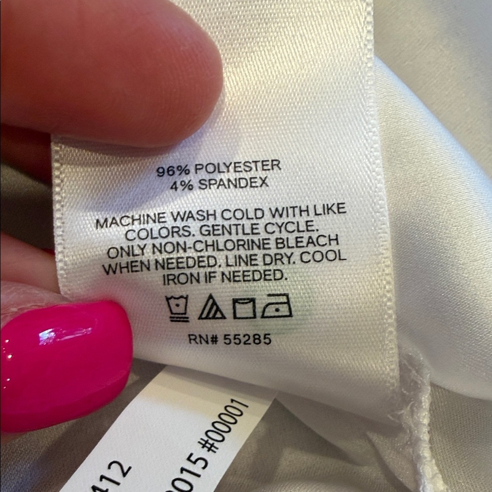 Express White Button-Down Collared Blouse - Picture 4 of 5